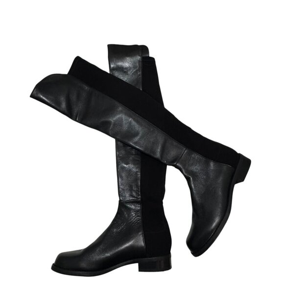 Stuart Weitzman Iconic 5050 Black Stretch over the Knee Boots size 36/5.5 US NEW - Picture 2 of 8